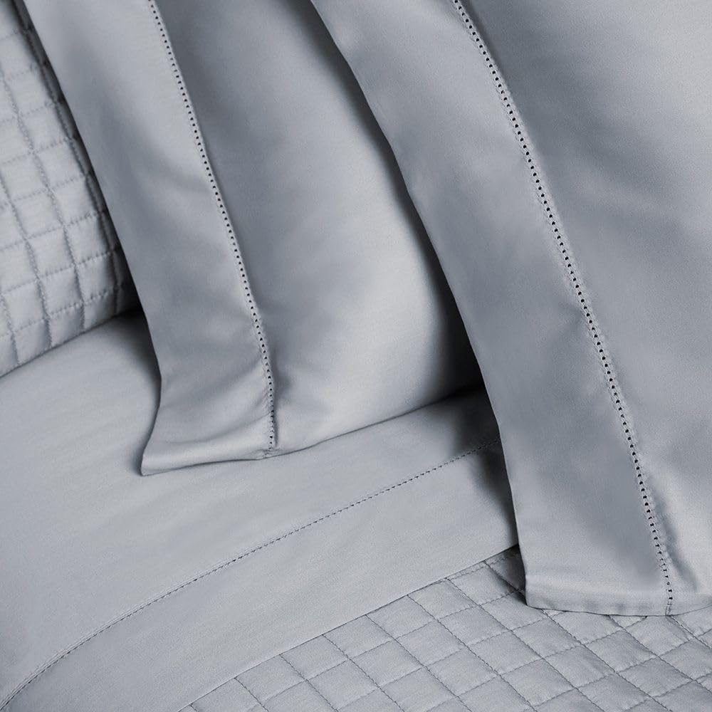 Versailles Satin (Light Blue) – Double 4-Piece Bedding Set