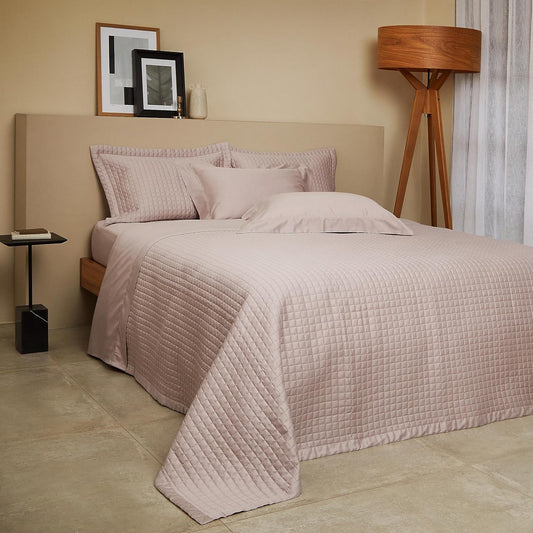 Versailles Satin (Rose) – Double 4-Piece Bedding Set