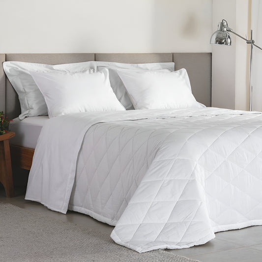 Signature King Duvet – 180 Thread Count Combed Cotton Percale (White)